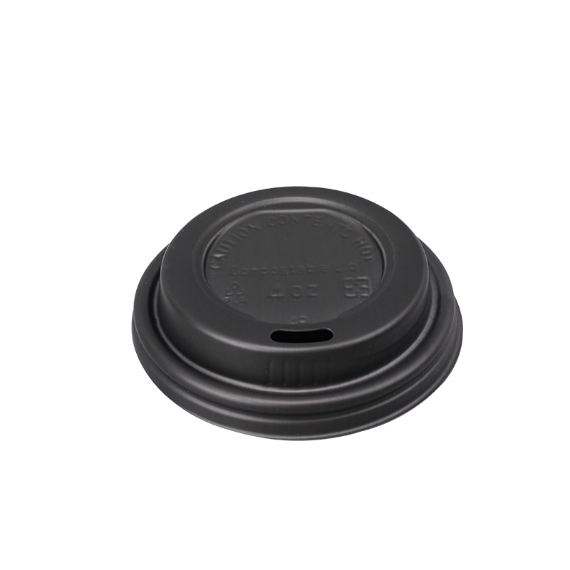62mm Tapas CPLA compostables para taza de café plana