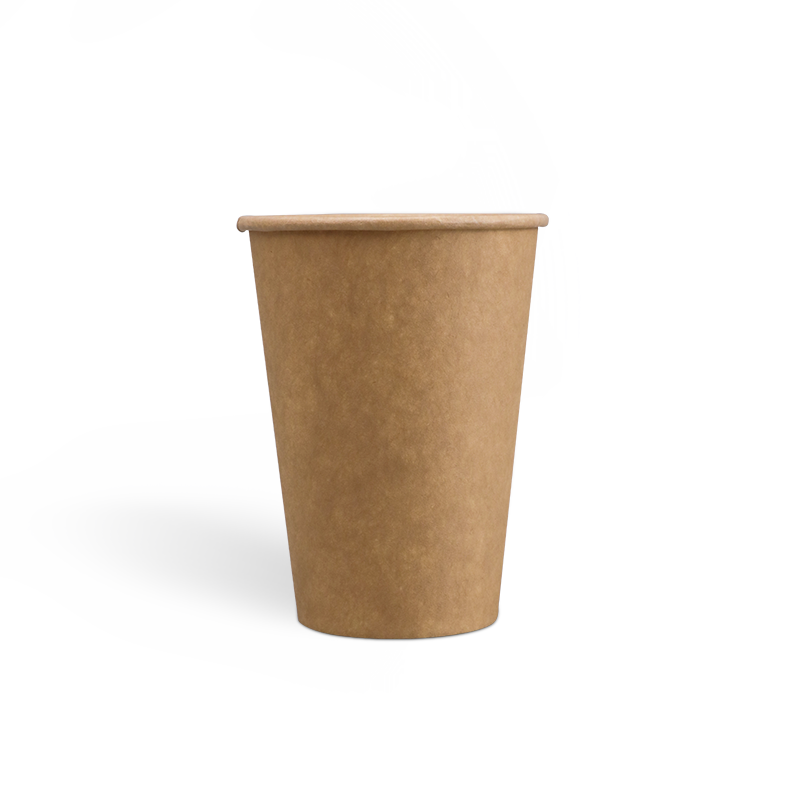 7.5onzas Tazas de café Kraft de pared simple con revestimiento de PE