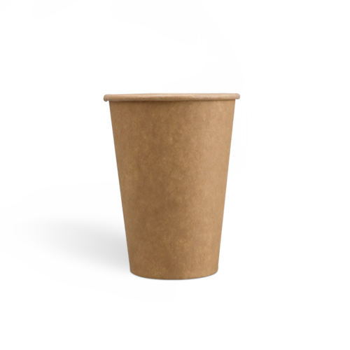 7.5onzas Tazas de café Kraft de pared simple con revestimiento de PE