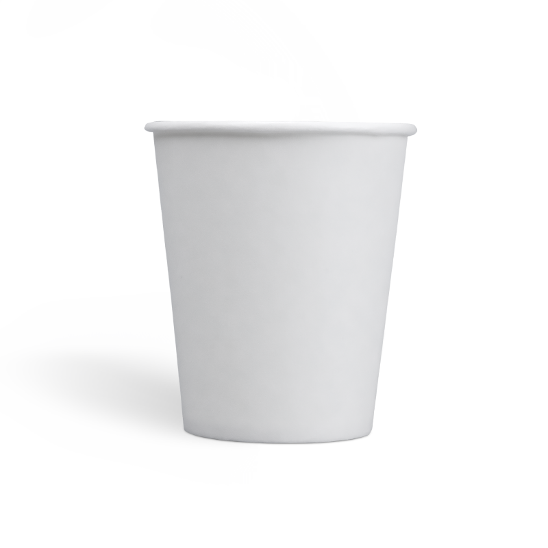 7onzas Tazas de café de pared simple con revestimiento de PE
