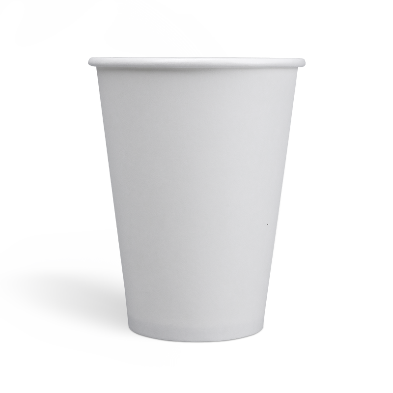 12onzas Tazas de café de pared simple con revestimiento de PE