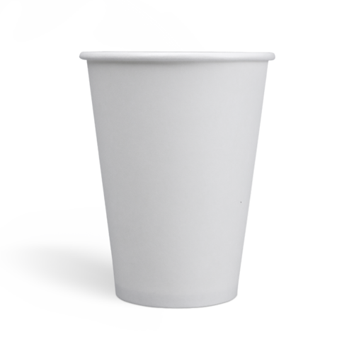 12onzas Tazas de café de pared simple con revestimiento de PE