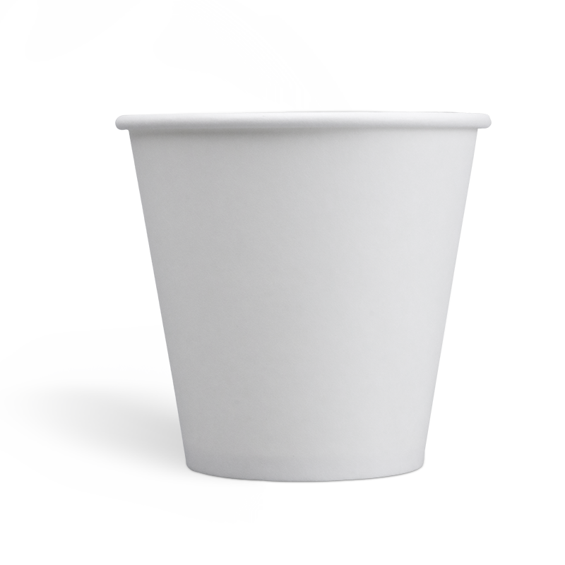 E8onzas Tazas de café de pared simple con revestimiento de PE