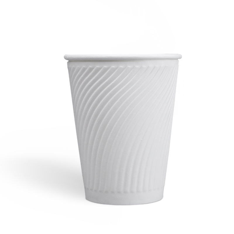 12onzas Tazas de café en relieve con revestimiento de PE