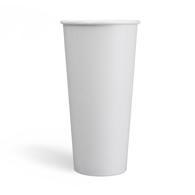 Vasos de papel para bebidas frías con recubrimiento de PE de 22 onzas